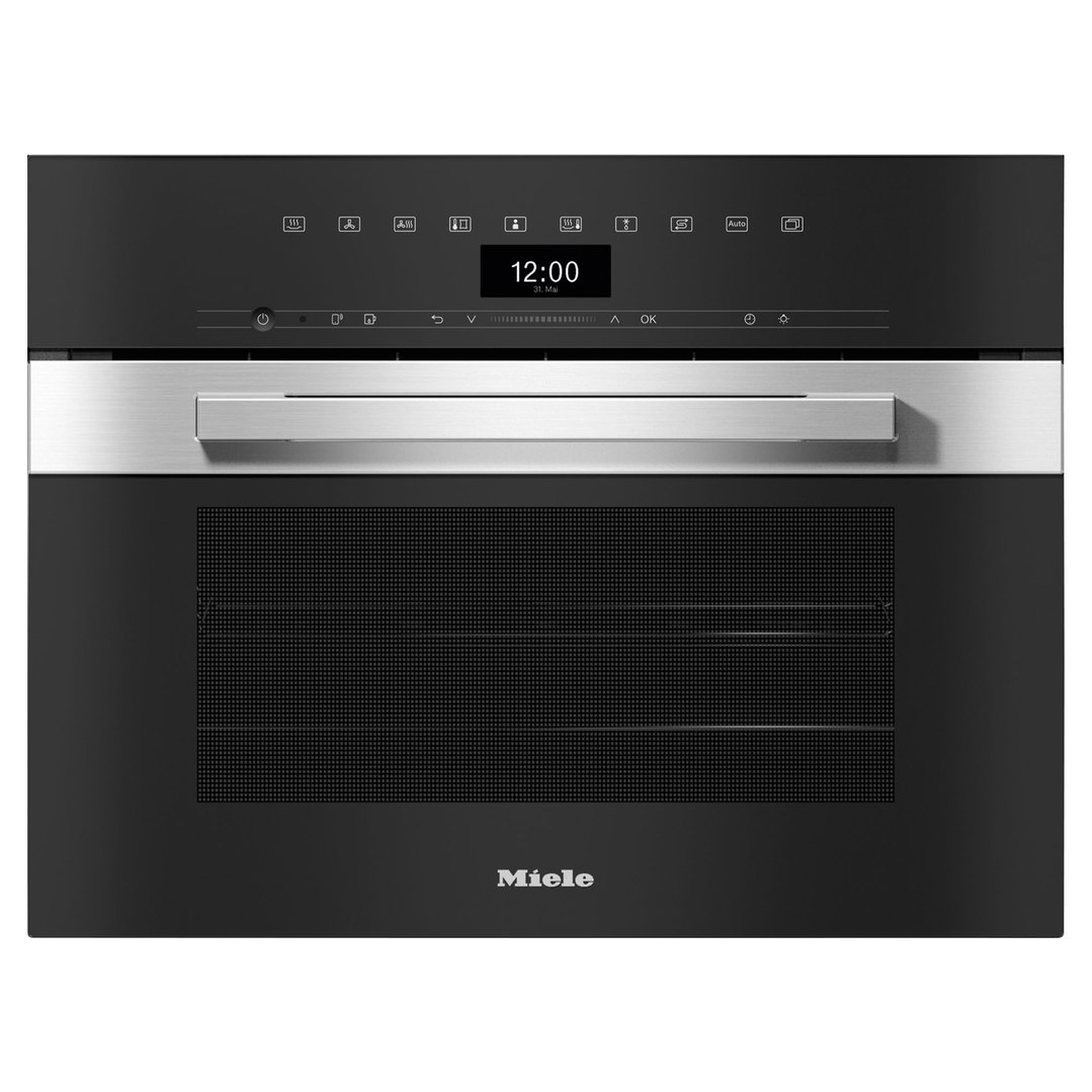Miele 45cm Compact Combination Steam Oven with HydroClean Self-Cleaning Function CleanSteel DGC7440HCPROCLST