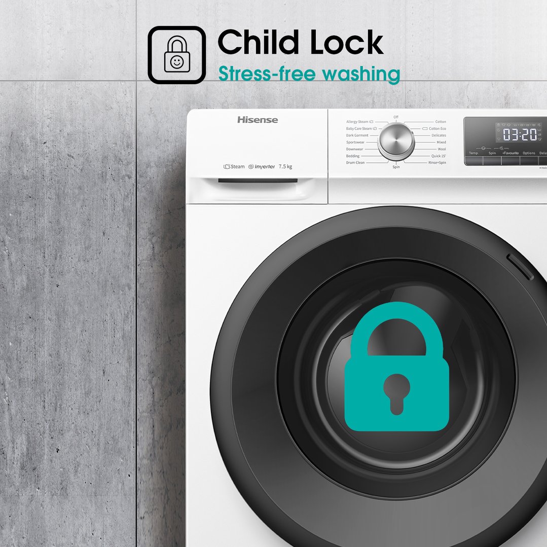 Hisense 7.5kg PureJet Front Load Washing Machine HWFY7514