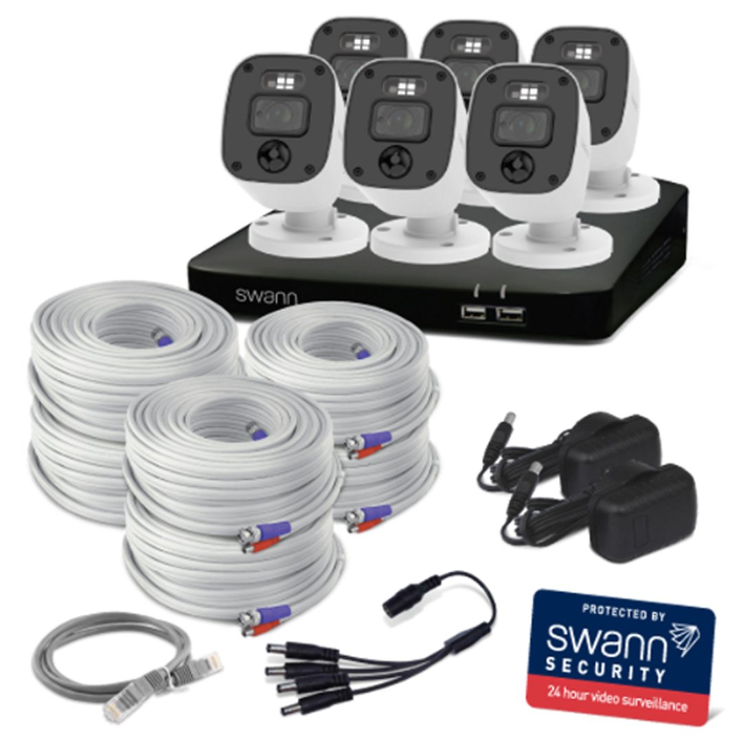Swann Home 6 Camera 8 Channel 2K DVR 1TB HDD Security System with Mic SWDVK-8468062KMQB