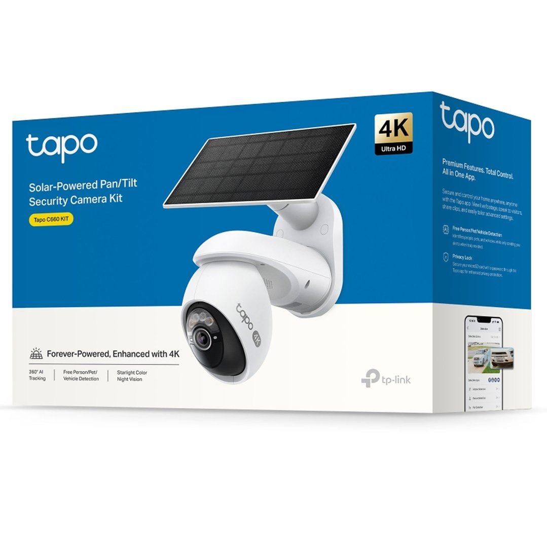 tp-link Solar-Powered Pan/Tilt Security Camera Kit TAPO-C660-KIT