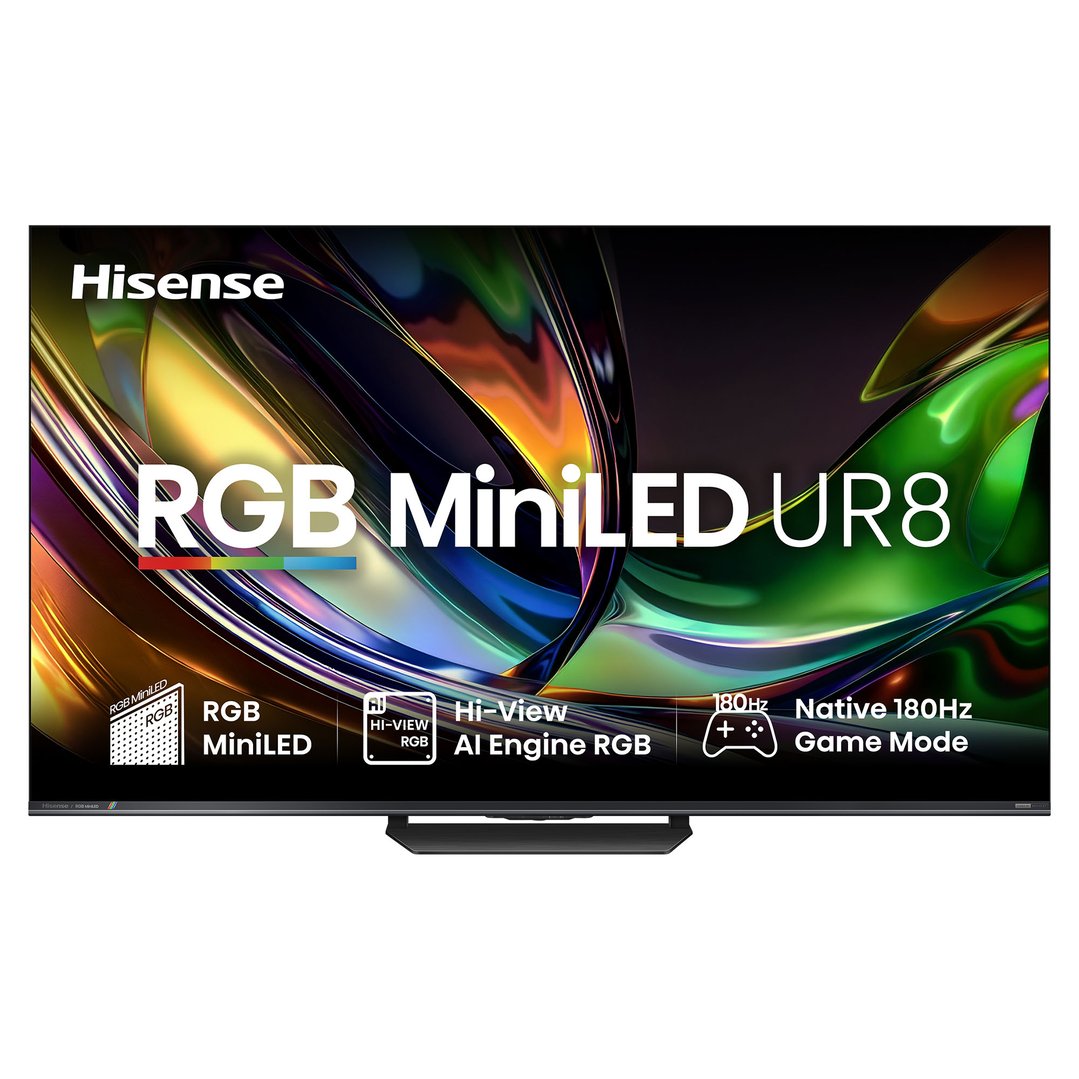 Hisense 75" RGB MiniLED UR8S 180Hz 4K Smart AI TV (2026) 75UR8SAU