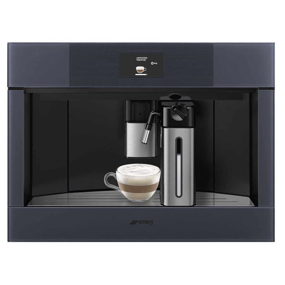 Smeg Linea Compact Built-in Coffee Machine - Neptune Grey CMS4104G