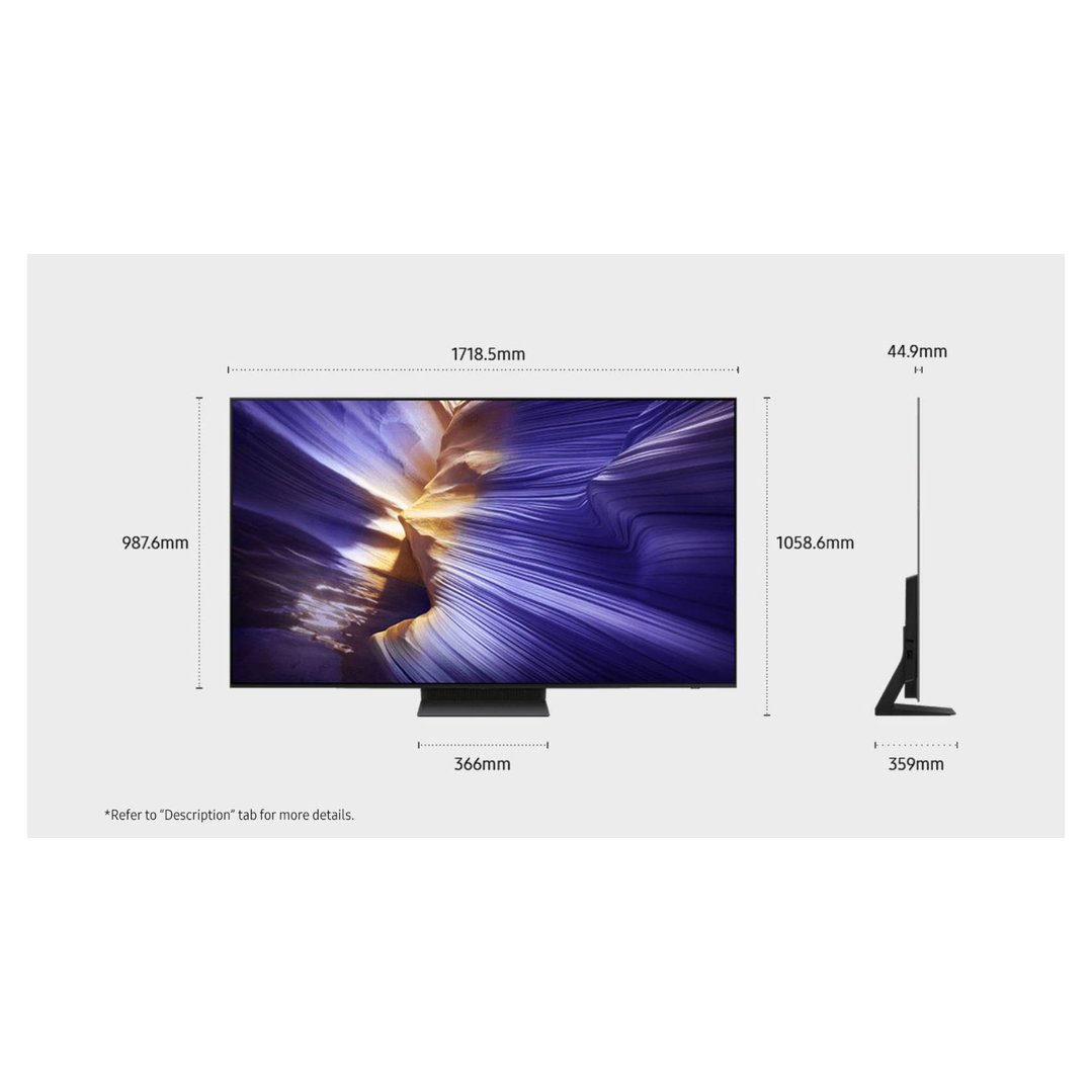 Samsung 77" S90F OLED 4K Smart AI TV 2025 QA77S90FAEXXY