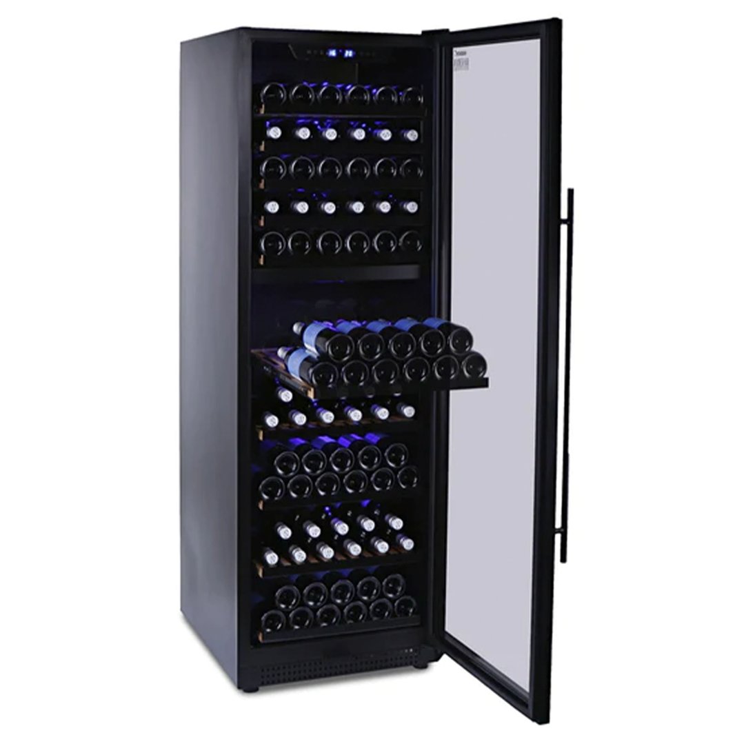 Husky Riserva 450L Dual Zone Wine Fridge in Black HUSWS168DMBZY. Buy