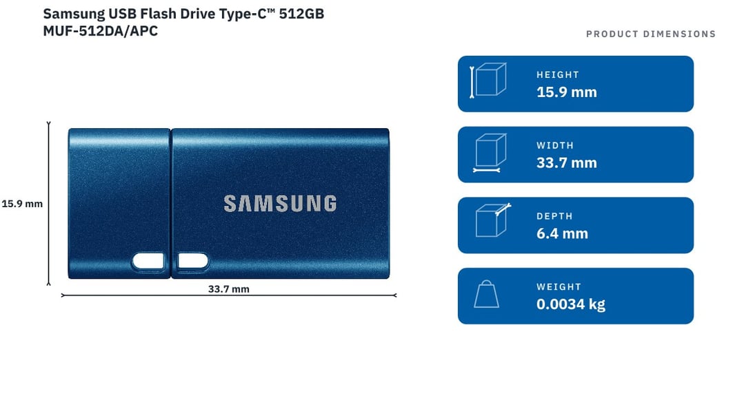 Samsung USB Flash Drive Type-C™ 512GB MUF-512DA/APC