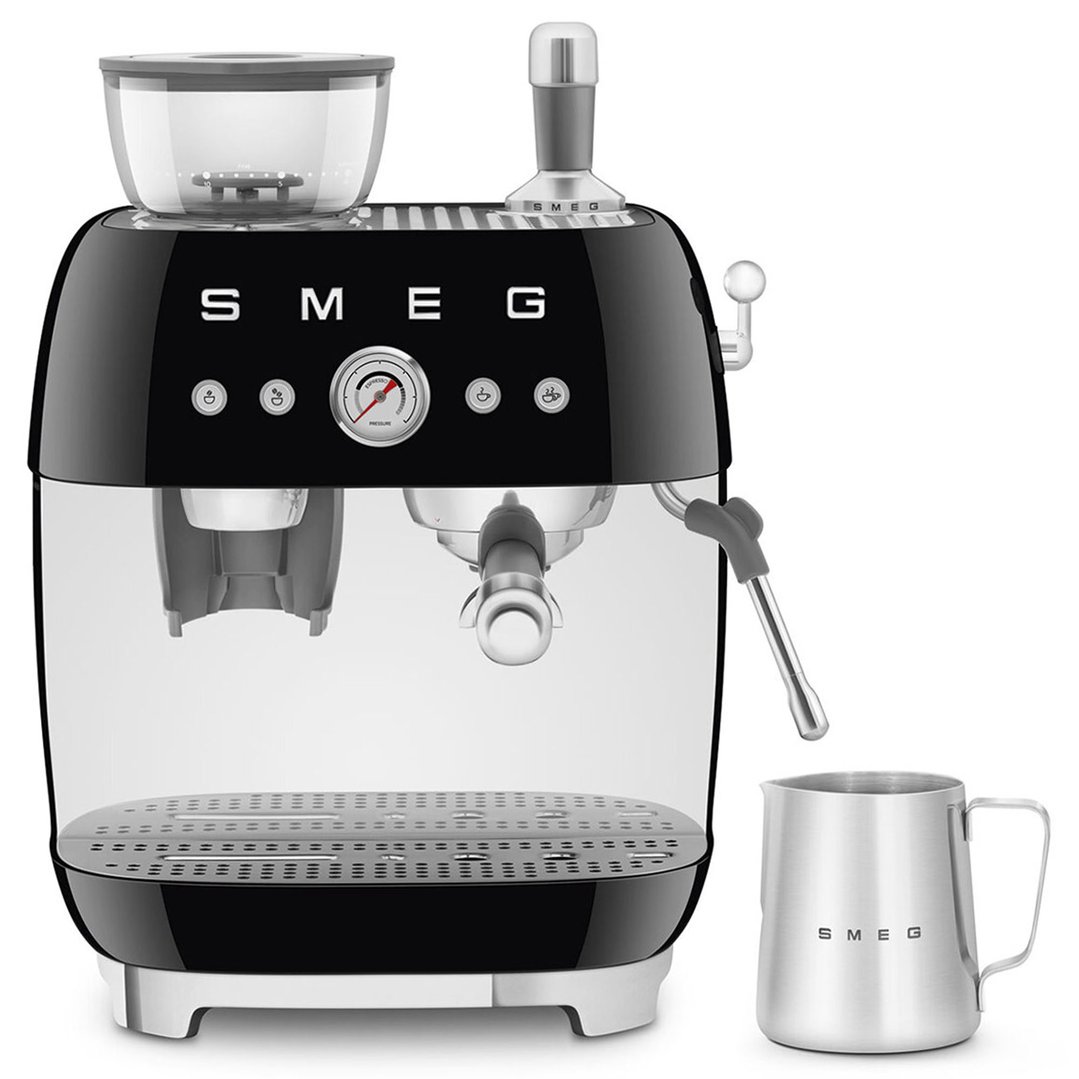 Smeg Espresso Coffee Machine - Black EGF03BLAU