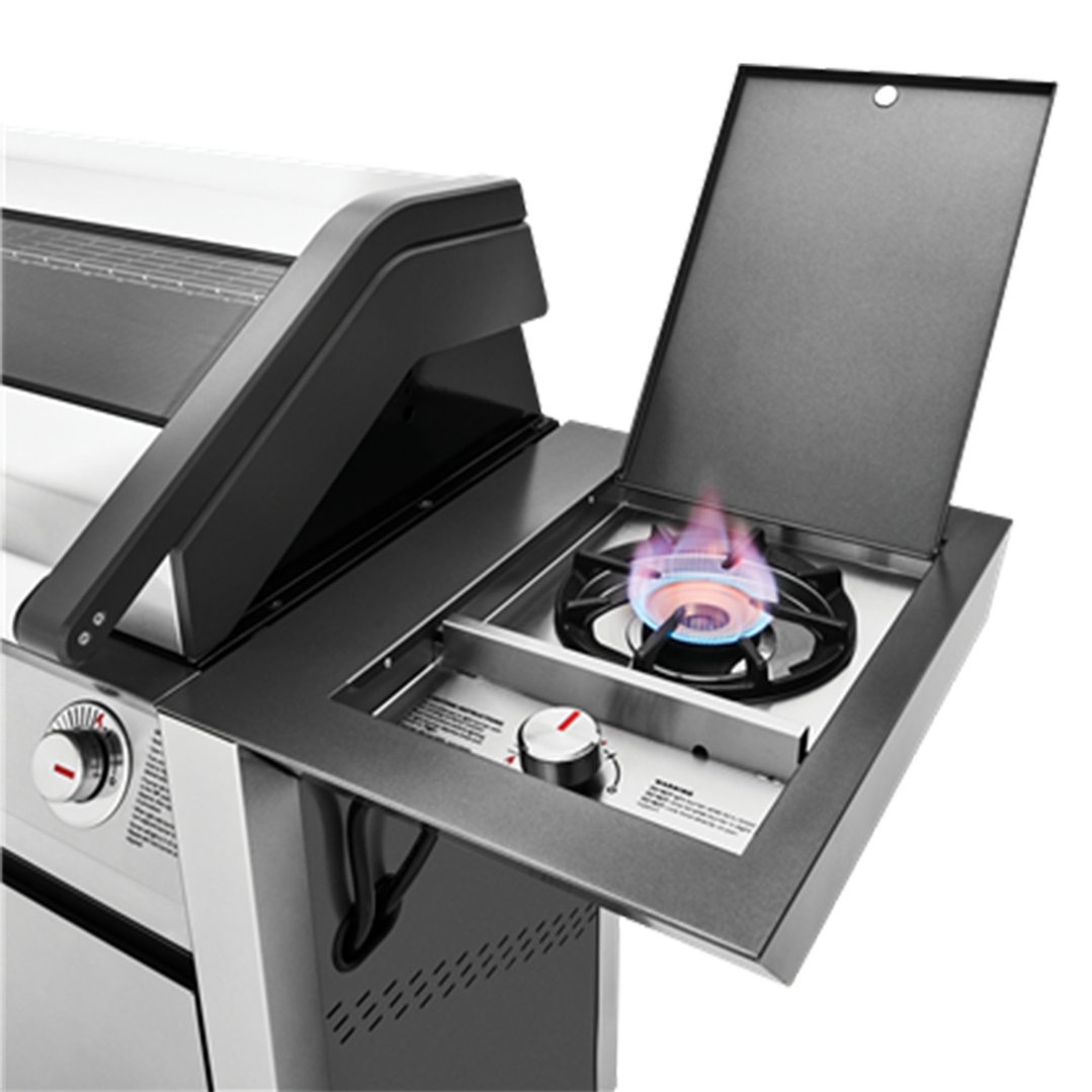 Beefeater 1600 Series 4 Burner BBQ, Side Burner & Trolley, Stainless Steel BMG1641SA