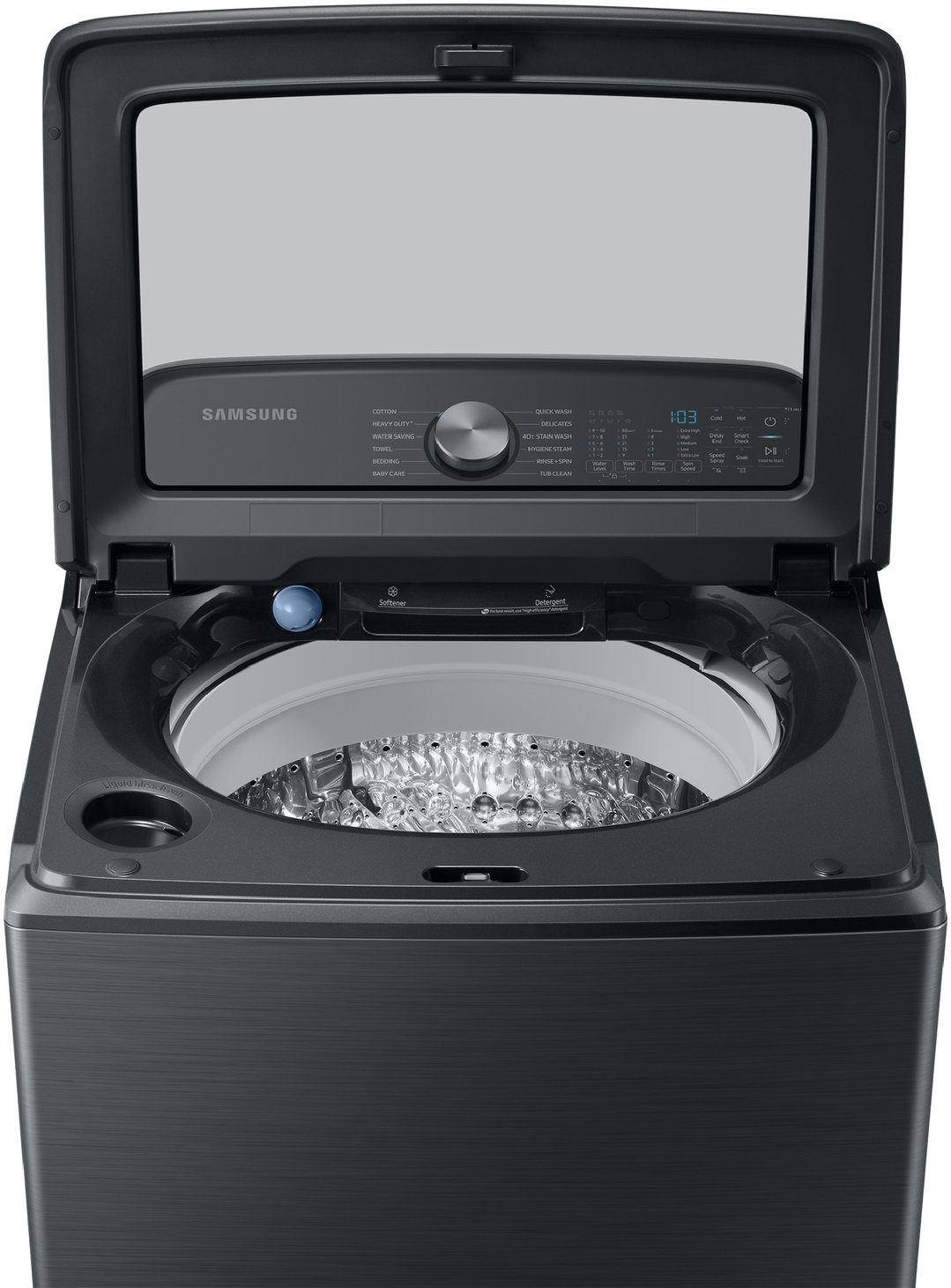 Samsung 12kg Top Load Washer - Black WA12A8376GV