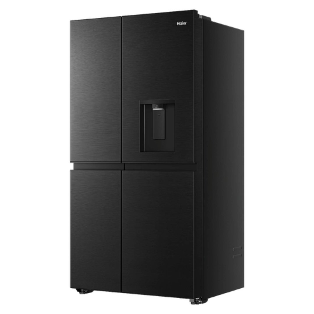 Haier 661L 500 Series, Side-by-Side Refrigerator Freezer, Water, Non-Plumbed, Black HRF650XHC