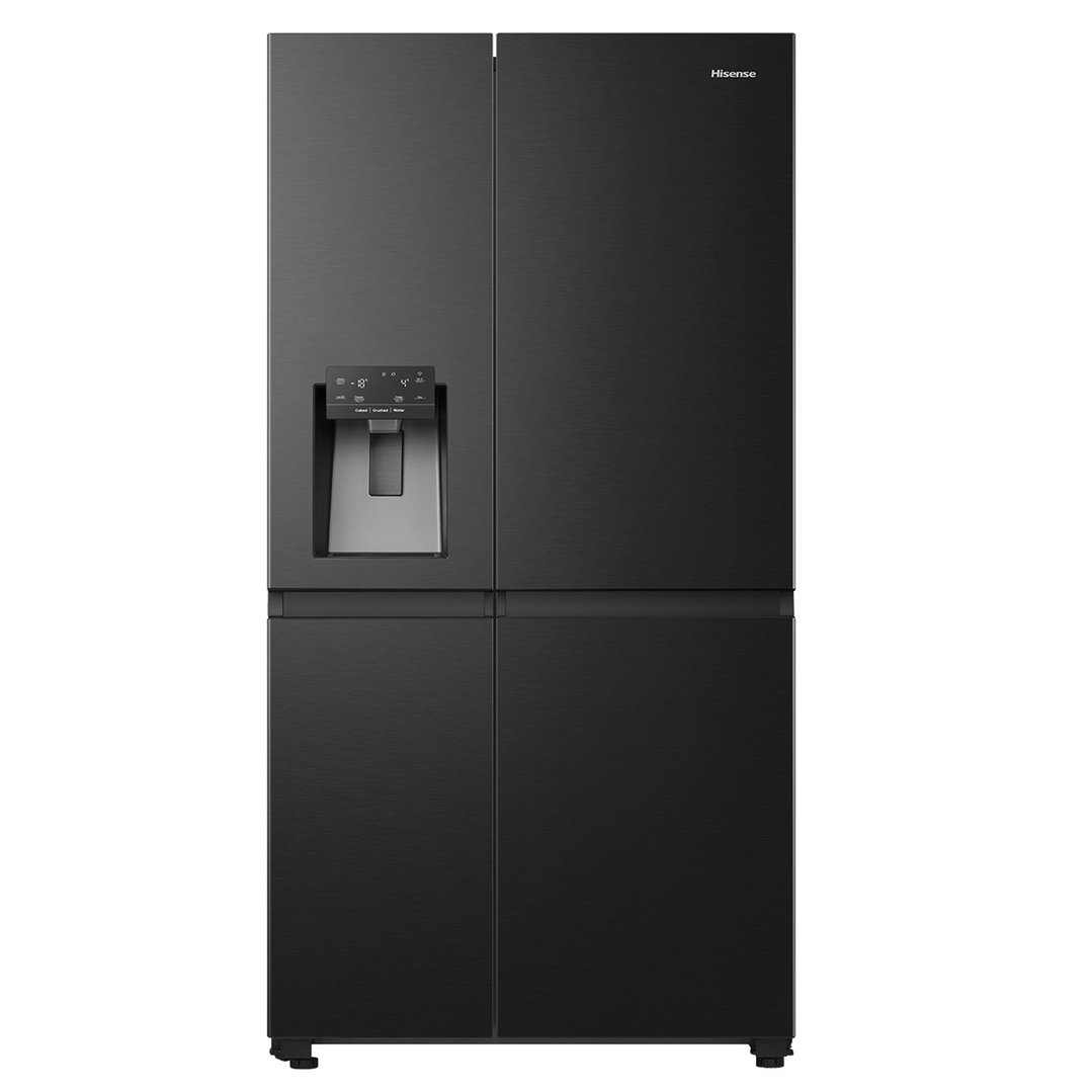 Hisense 632L Side by Side Black Fridge HRSBS633BW