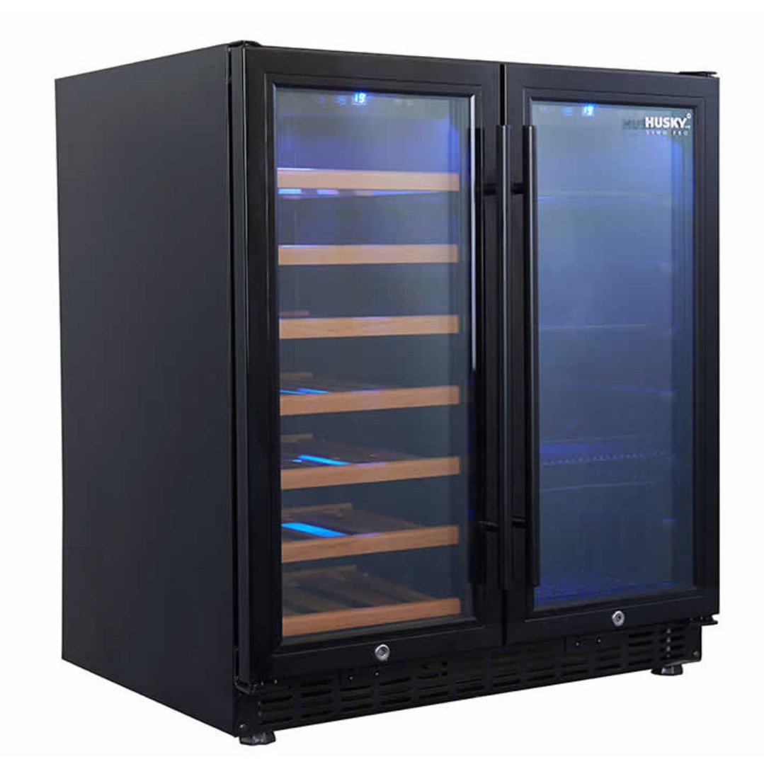 Husky Double Door Wine Fridge HUSWC66BBKZY. Buy Online with Afterpay
