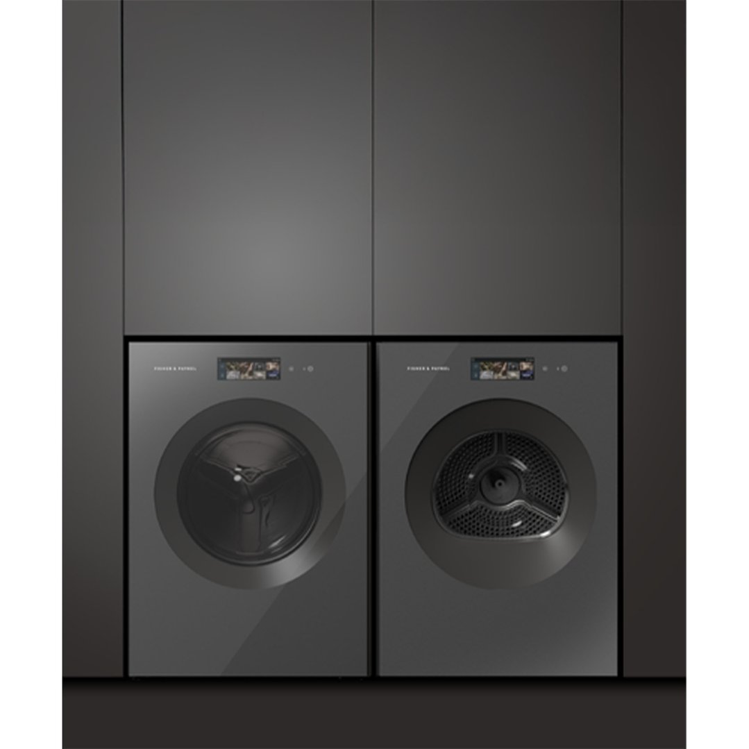 Fisher & Paykel 12kg Series 11, Minimal Front Loader Washer, Mod Dose, Grey Glass WH1260YZB5