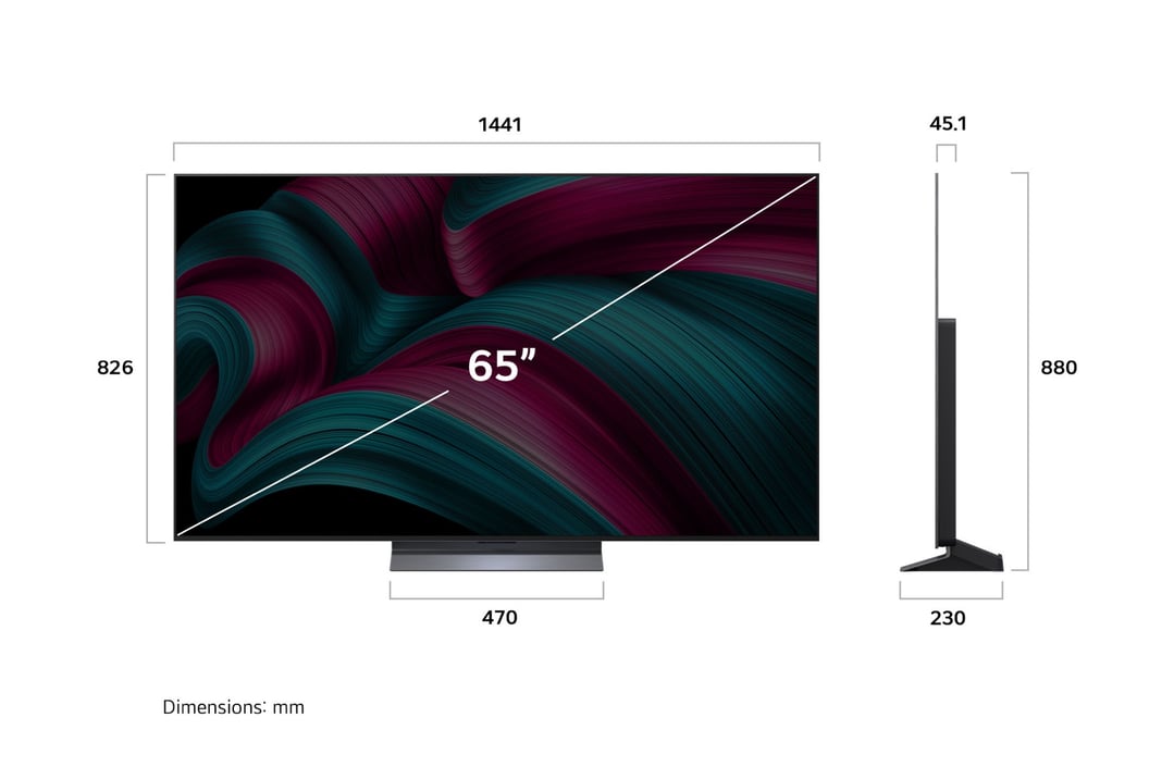LG 65" OLED evo C5 AI UHD 4K Smart TV 2025 OLED65C5PSA
