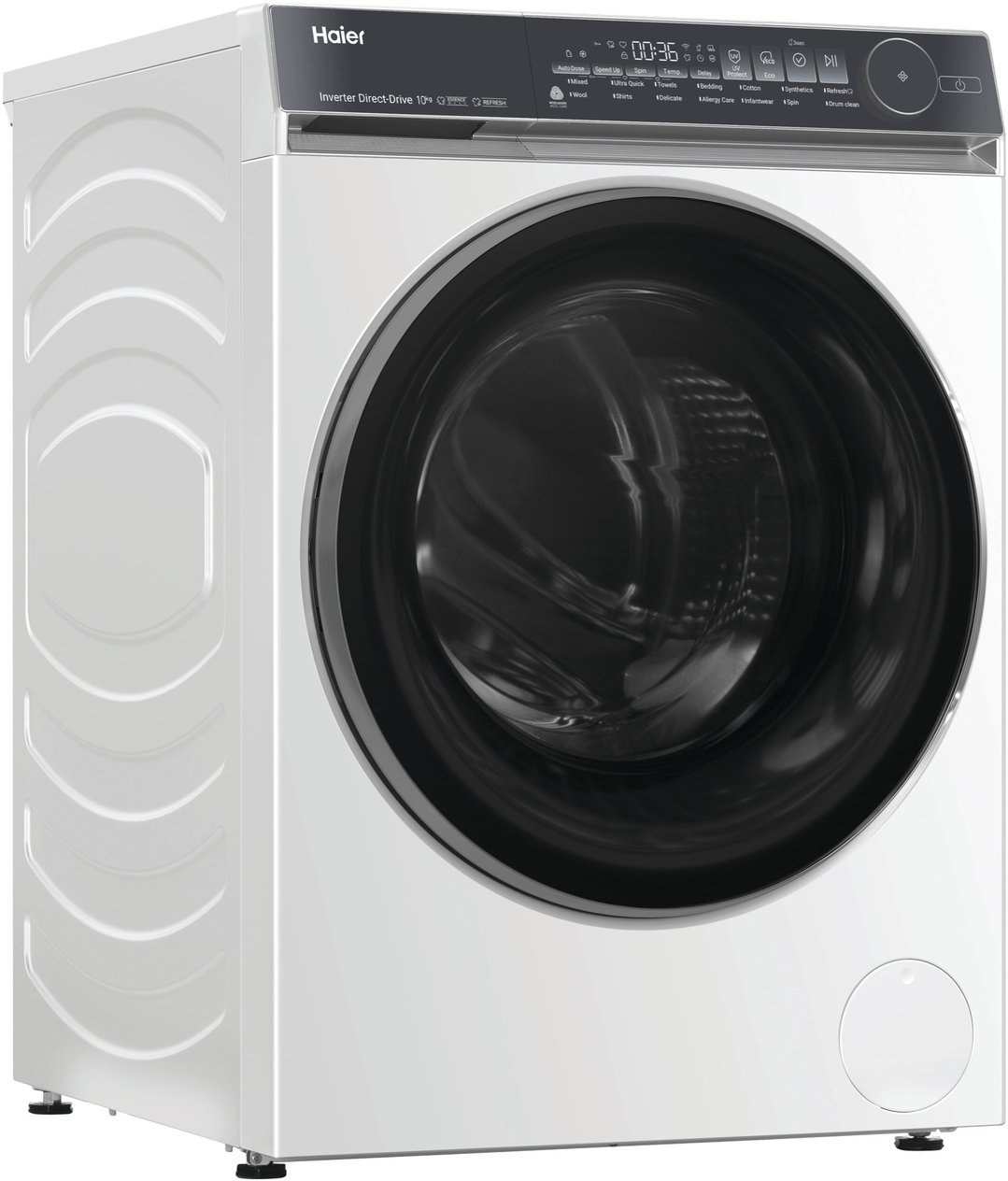 Haier 10kg 500 Series White Front Load Washing Machine HWF10NW1