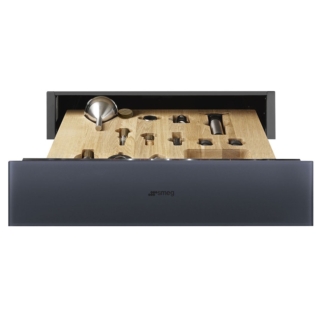 Smeg Linea 15cm Sommelier Drawer - Neptune Grey CPS115G