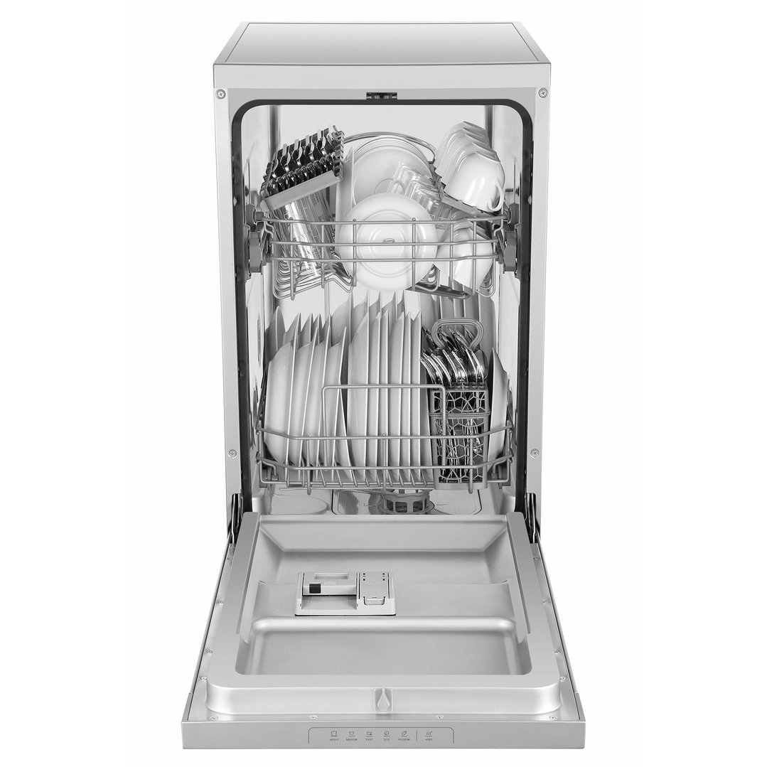 Haier 45cm Compact Freestanding Dishwasher - Silver HDW10F1S1