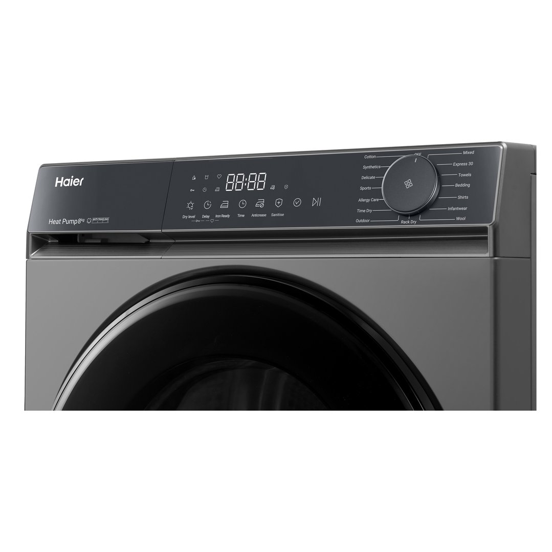 Haier 8kg 300 Series Heat Pump Dryer - Dark HDHPS80KB1