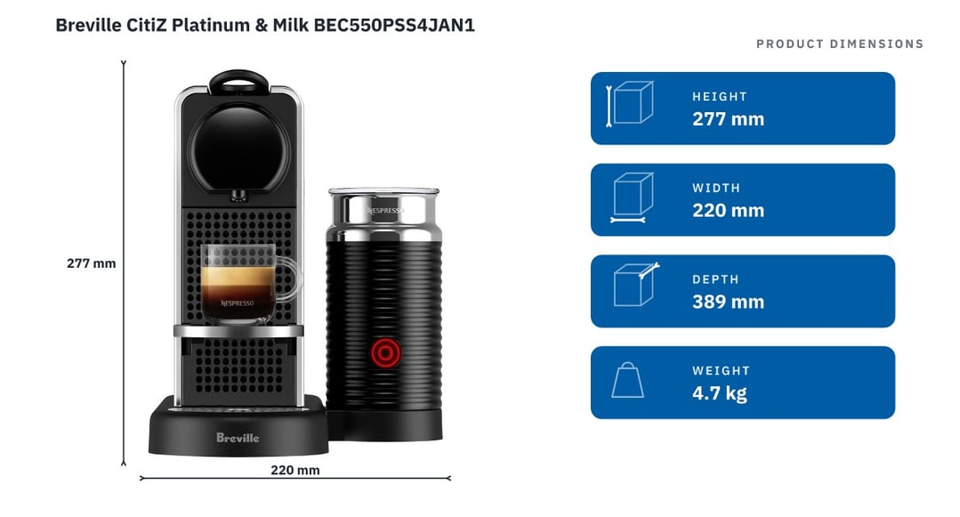 Breville CitiZ Platinum & Milk BEC550PSS4JAN1