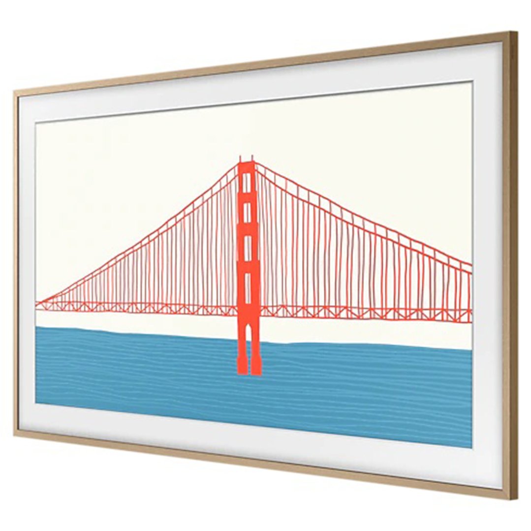 Samsung 75" Customisable Modern Frame for The Frame TV - Teak VG-SCFA75TKBRU