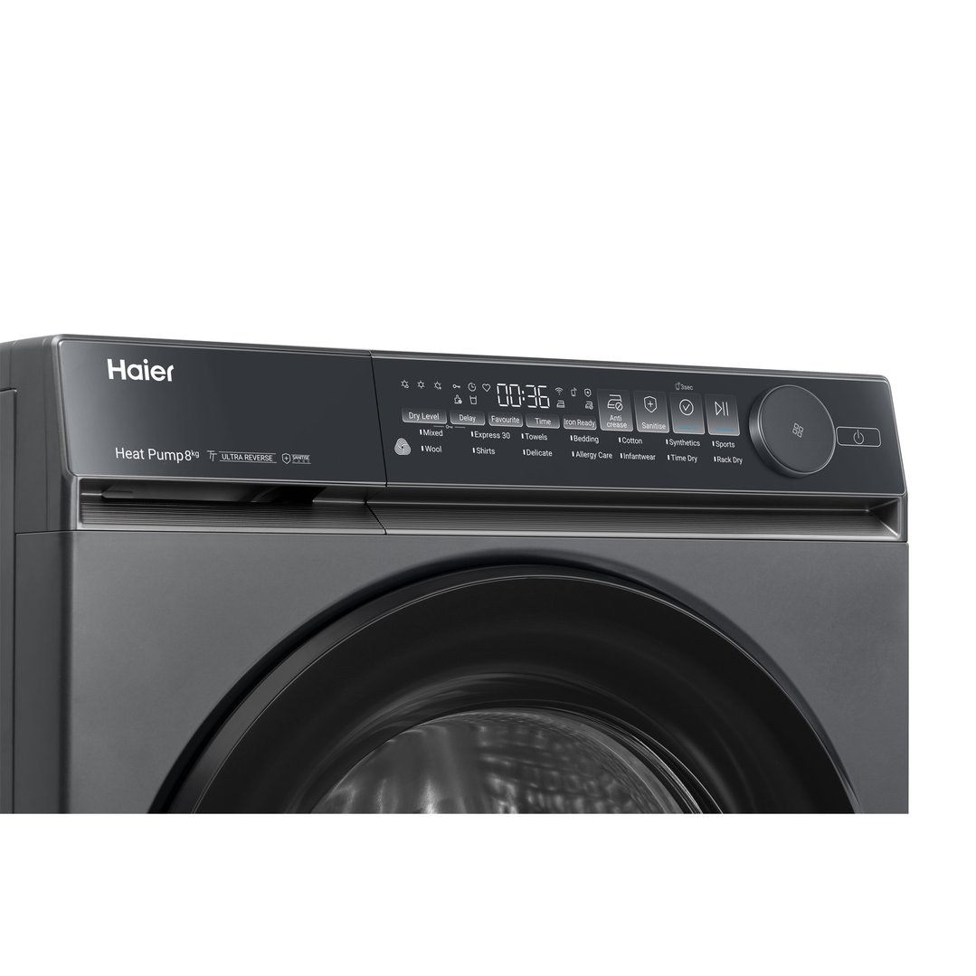 Haier 8kg 500 Series Heat Pump Dryer - Dark HDHPS80NB1