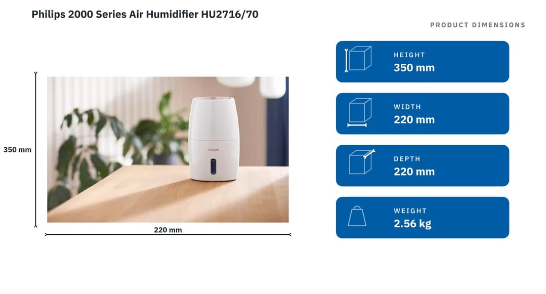 Philips 2000 Series Air Humidifier HU2716/70