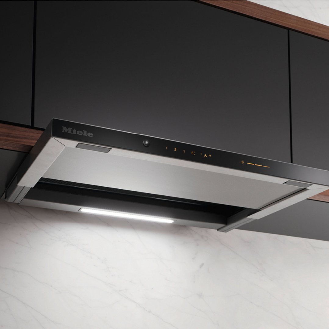 Miele 60cm Slimline Slideout Rangehood with Wi-Fi Connectivity Stainless Steel DAS4630