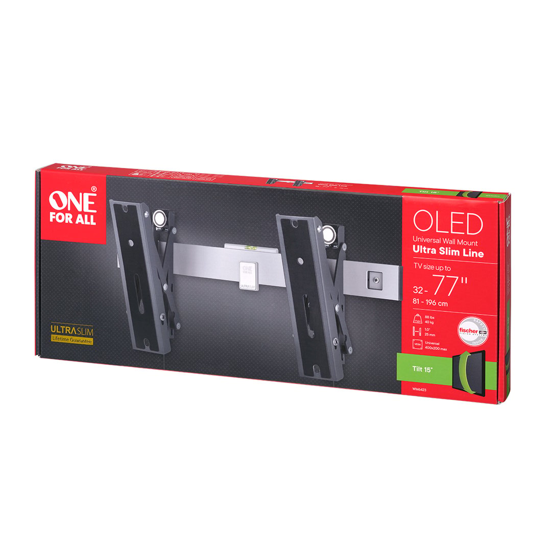 One For All 32-77" Tilting OLED TV Wall Mount WM6423
