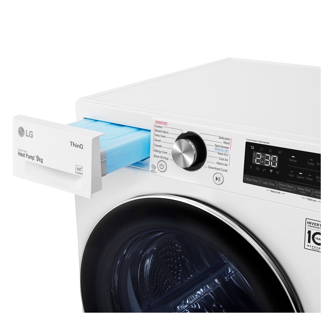 LG 9kg Heat Pump Dryer DVH909W