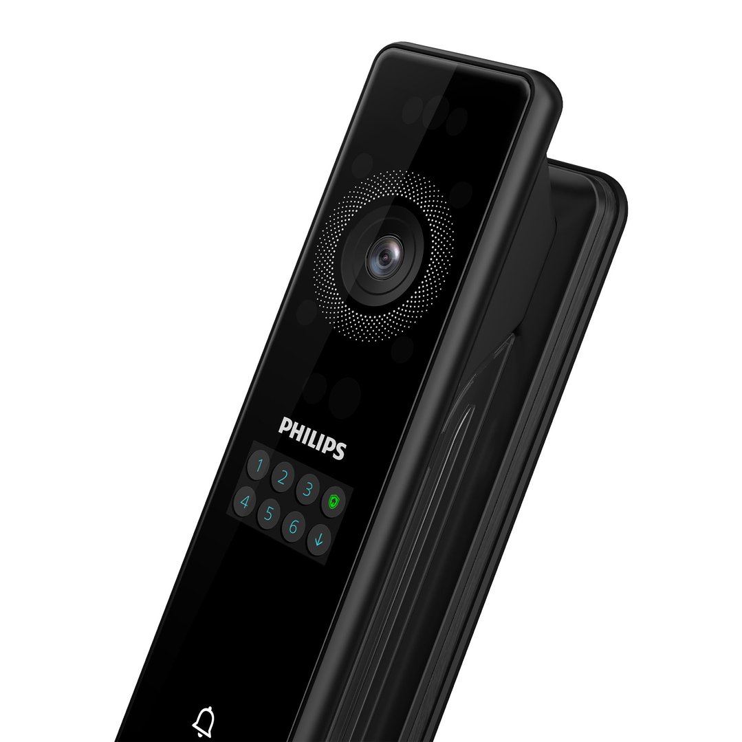 Philips 9000 Series Palm and Face Recognition Smart Lock - Black DDL902-MFVP-11HWS-B