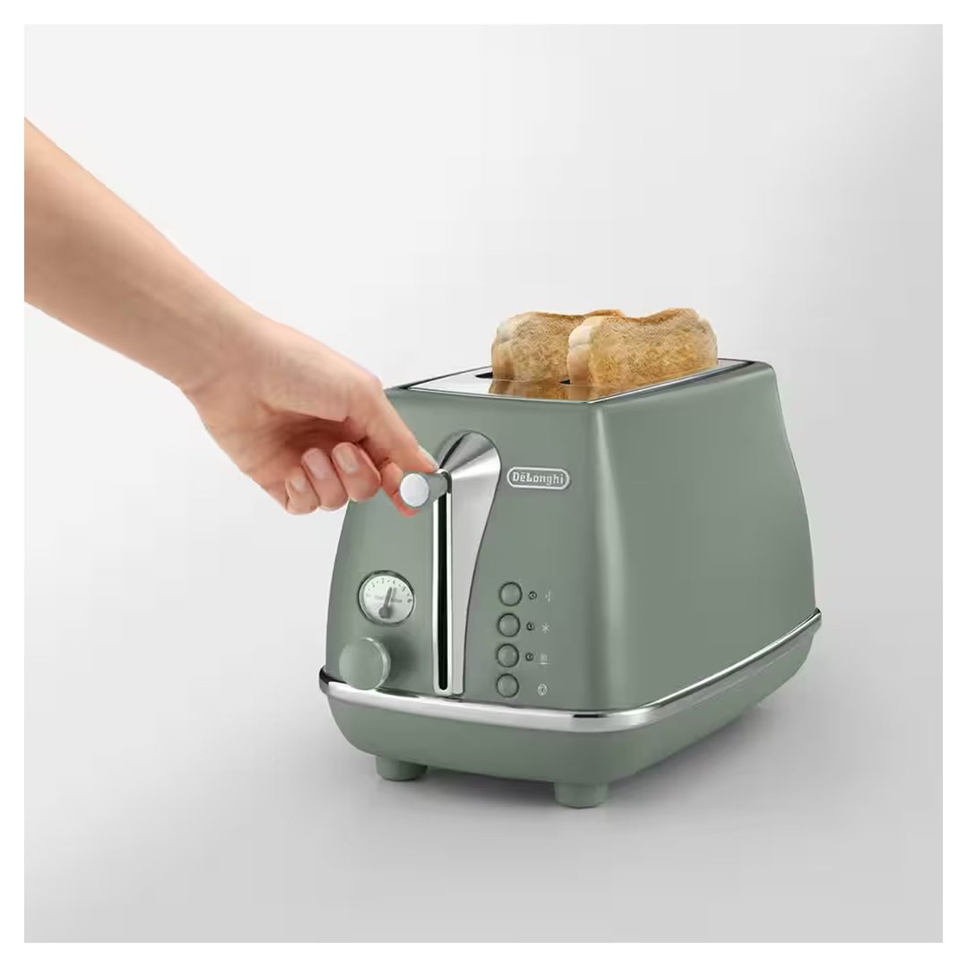 Delonghi Icona Capitals 2 Slice Toaster Green CTOC2003MG
