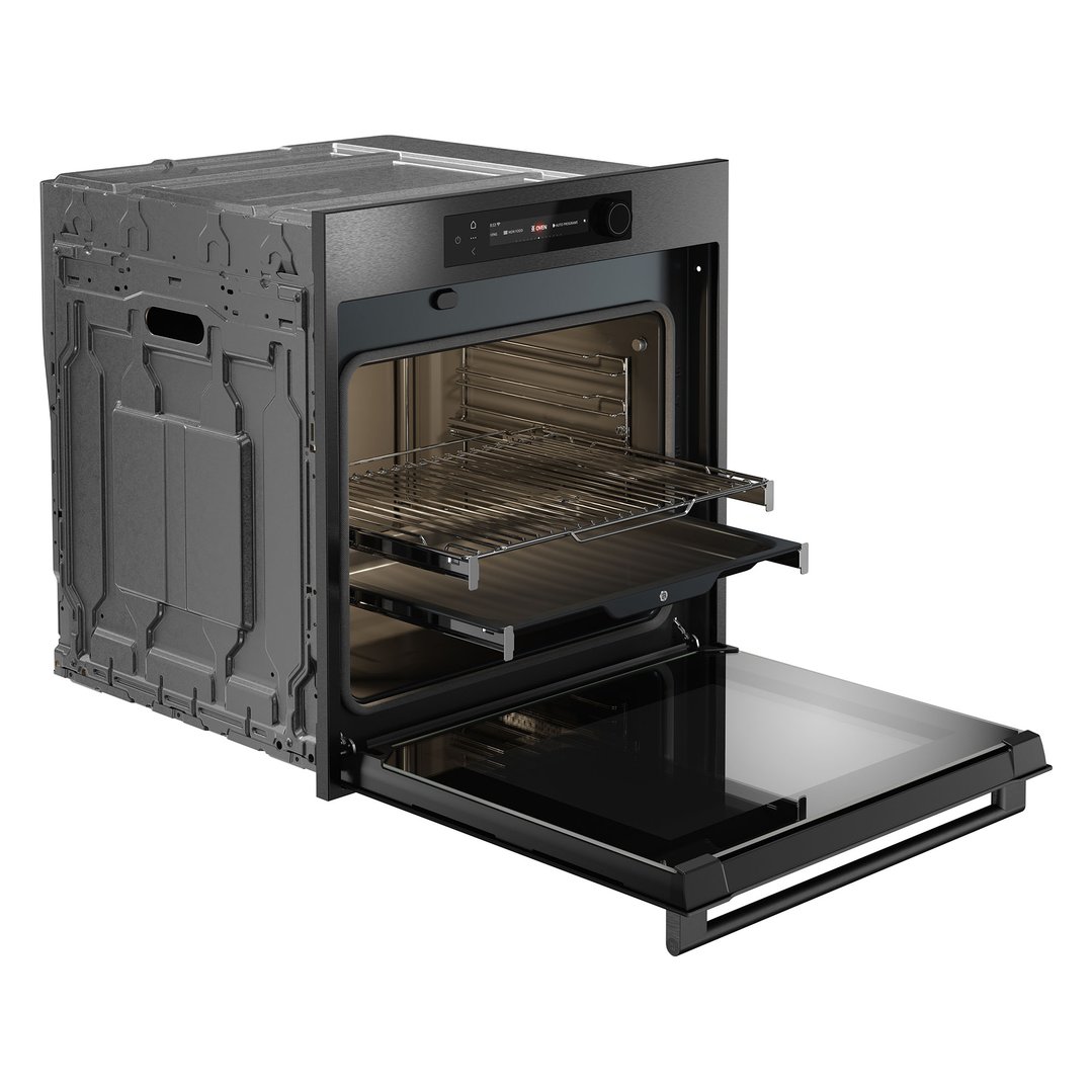 ASKO Craft Frame 60cm Pyrolytic Oven - Black Steel OTP66BSH-AU