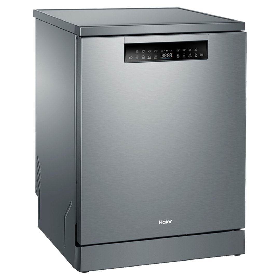 Haier 15 PL Freestanding Dishwasher, Steam - Satina HDW15F3S1