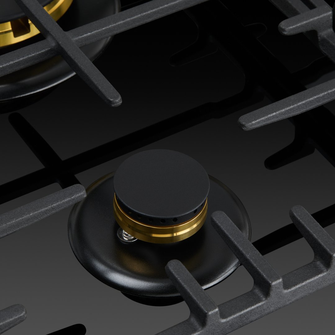 Omega 60cm Gas on Glass Cooktop. OCGG604WB