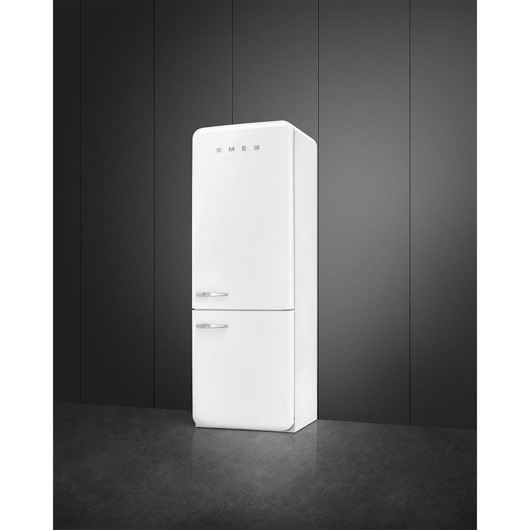 Smeg FAB 38 50’S Style Retro Refrigerator, Right Hand - White FAB38RWH5AU