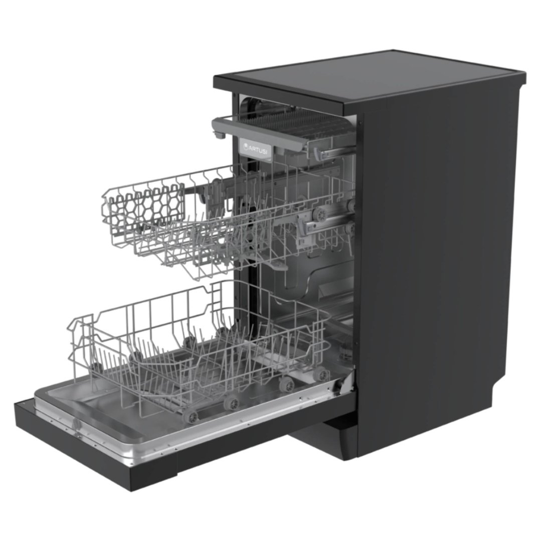 Artusi 10 Place 45cm Freestanding Dishwasher - Black ADW4509B