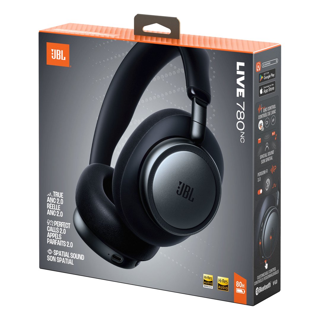 JBL Live 780 Over-Ear Bluetooth ANC Headphones - Black JBLLIVE780NCBLK