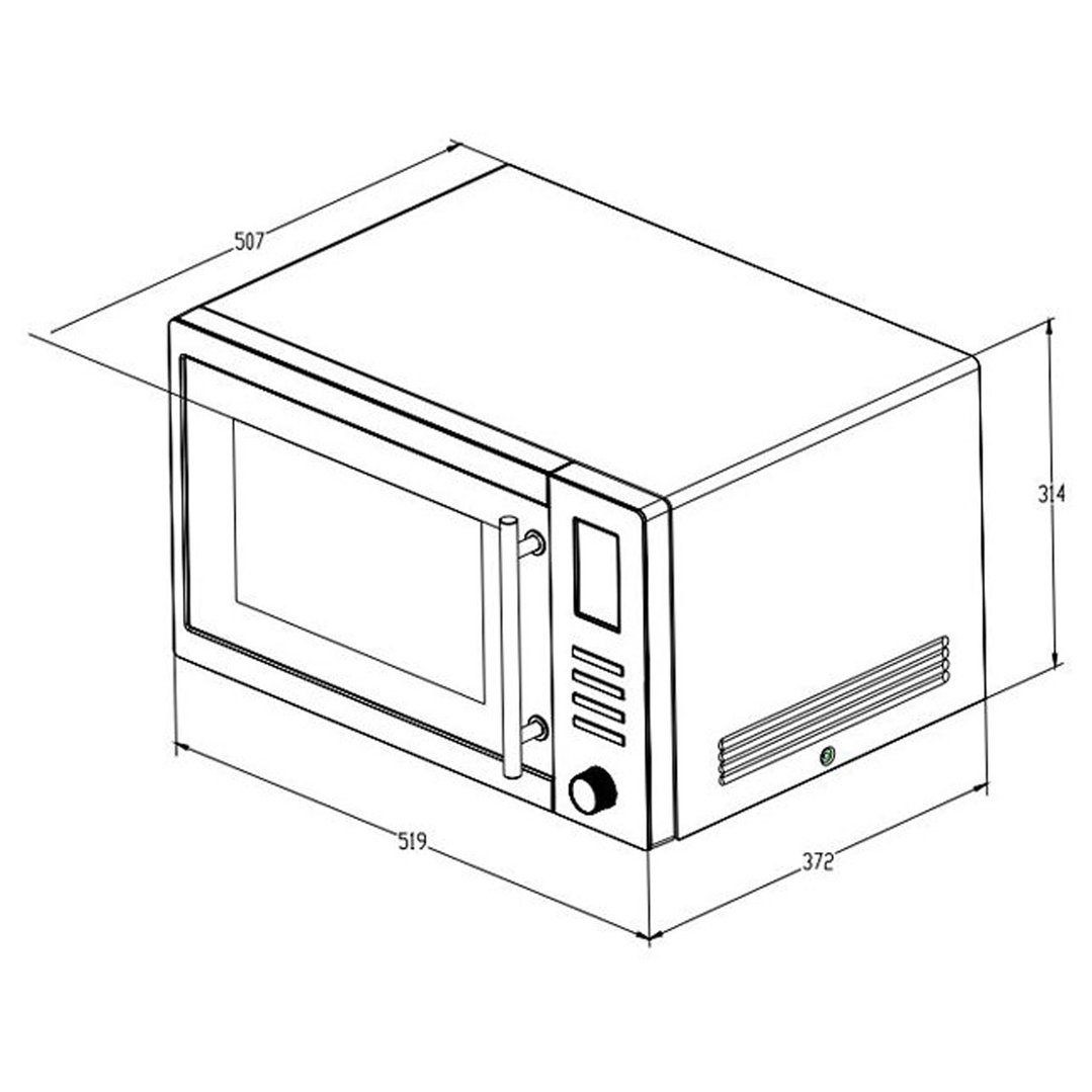 Smeg 34L Convection Microwave Oven SAM34CXI