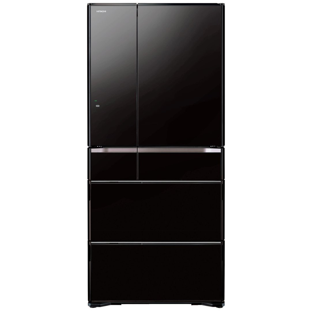 Hitachi 670L Black Glass French Door Fridge RWX670KAXK