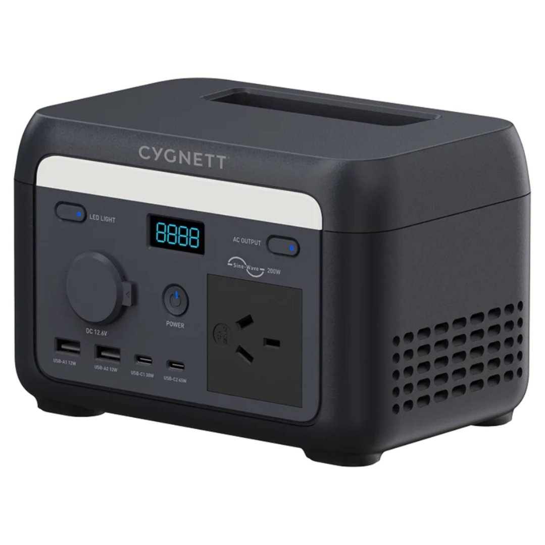 Cygnett 200W/102.4Wh Portable Power Station CY5867CYPPS