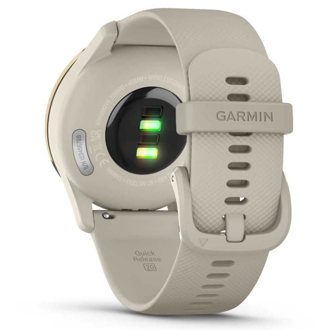 Garmin v vomove Trend Cream Gold Stainless Steel Bezel with
