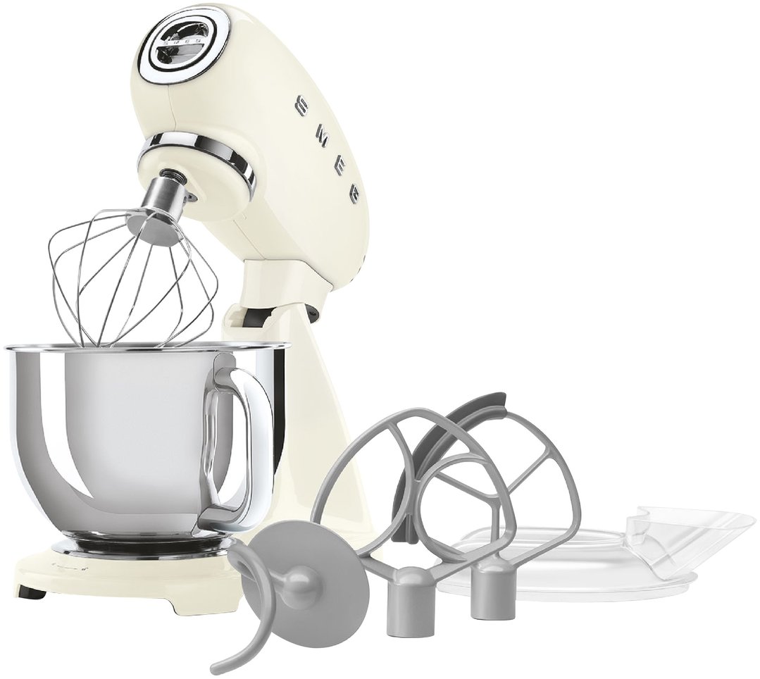 Smeg 50's Style Retro Stand Mixer - Cream SMF05CRAU