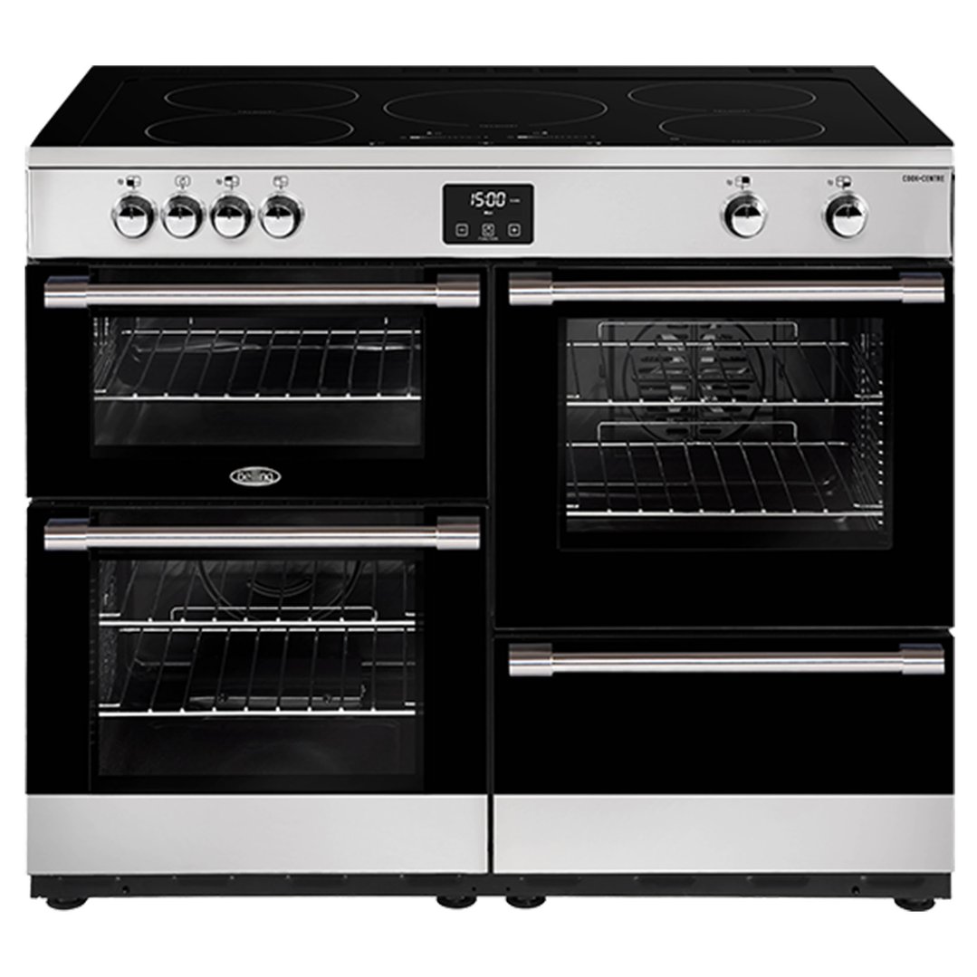 Belling CookCentre Deluxe 110cm Induction Range Cooker Stainless
