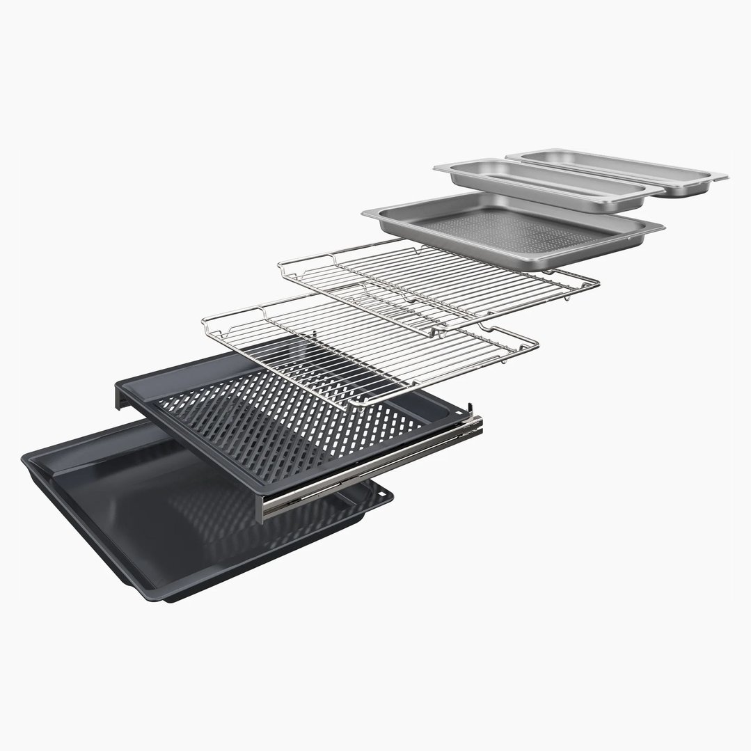 Bosch Series 8 Built-in oven with steam function 60 x 60 cm Black HSG958DB1A