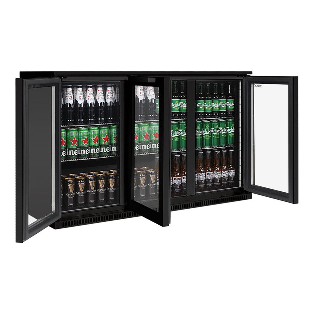 Husky 307L Alfresco Triple Door Chiller in Black ALFC3BK840ELB