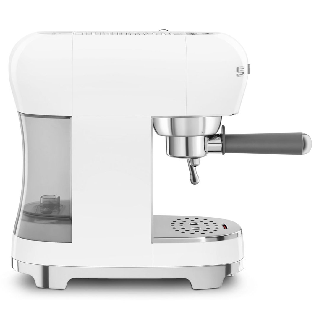 Smeg 50's Retro Style Espresso - White. ECF02WHAU