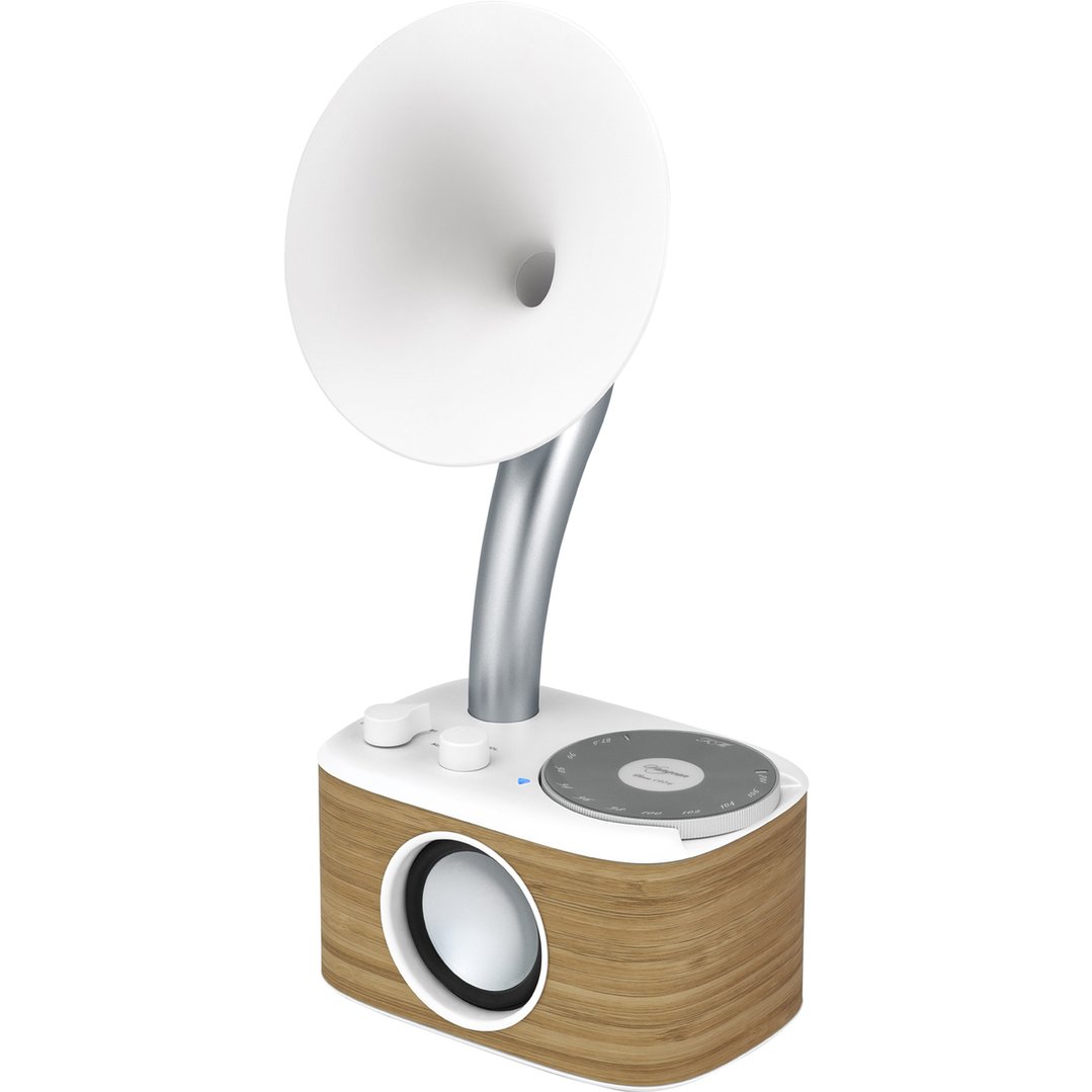 Sangean FM/Bluetooth/Aux-in Radio- White WR45WW