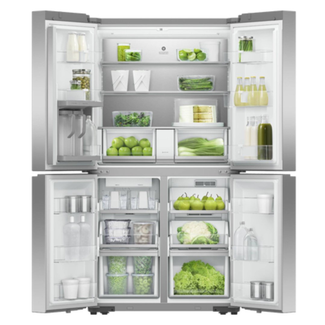 Fisher & Paykel 627L Series 7 Quad Door Refrigerator Freezer Stainless Steel RF620QNPVX1