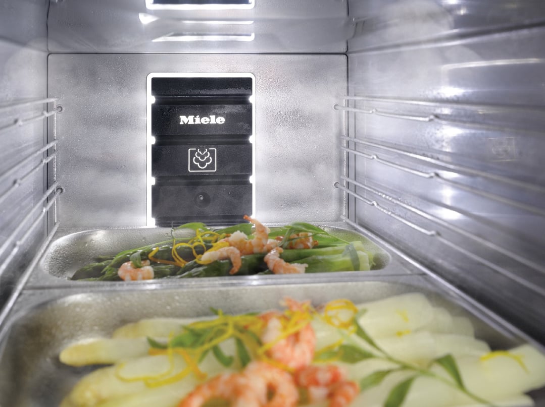 Miele 45cm Steam Oven with Sous Vide Function and Automatic Cooking Programmes CleanSteel DG7440