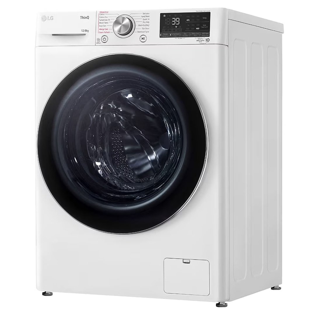 LG 12/8kg Series 9 Front Load Washer Dryer Combo with Steam WVC9-1412W