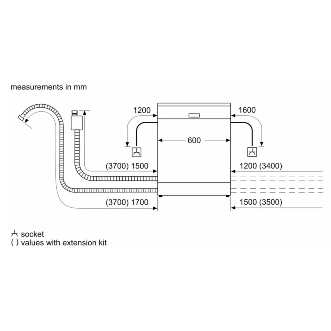 Bosch 60cm Series 8 Fully-Integrated Dishwasher Tall Tub SBV8ECX01A